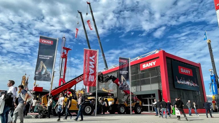 SANY unveils new range of machines at bauma 2022