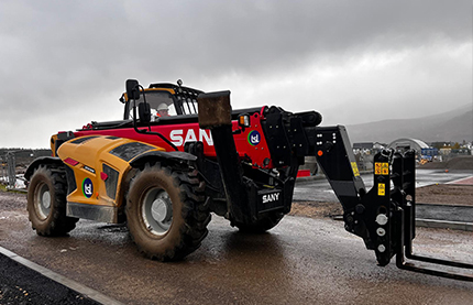 First SANY telehander delivered in Scotland